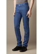 Burberry Steadman Resinated Slim Fit Jeans - Lyst