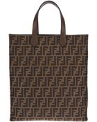 Fendi 'Zucca' Shopper Tote - Lyst