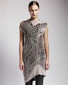 Rick Owens Long Crochet Tunic - Lyst