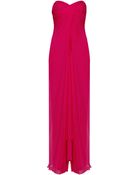 Notte By Marchesa Strapless Chiffon Gown - Lyst