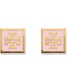 Tory Burch Logo Square Stud Earrings - Lyst