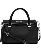 Michael Kors Medium Weston Pebbled Satchel - Lyst