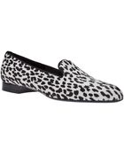 Saint Laurent Cat Print Slipper - Lyst