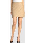 Catherine Malandrino Leather Skirt - Lyst