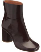 Maison Martin Margiela Round Toe Ankle Boot - Lyst