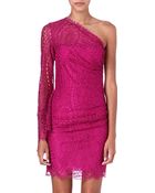 Emilio Pucci Lacedetailed Asymmetric Dress - Lyst