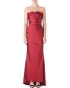 Lanvin Bustier Satin Gown - Lyst