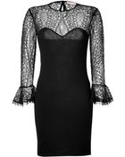 Emilio Pucci Wool/Lace Dress - Lyst