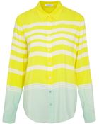 Equipment Bicolour Stripe Silk Shirt - Lyst