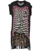 Just Cavalli Short Dress - Lyst