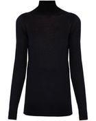Proenza Schouler Merino Contrast Roll Neck Sweater - Lyst