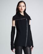 Donna Karan New York Reversible Zipfront Vest - Lyst