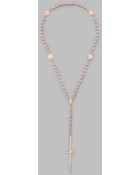 Pamela Love Rosebud Dagger Rosary Necklace - Lyst