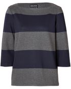 Sonia Rykiel Knit Pullover in Marine Foncegris - Lyst