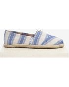 Toms Striped Classics Canvas Slipons - Lyst