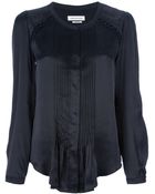 Etoile Isabel Marant Pleated Blouse - Lyst
