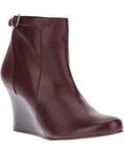 Lanvin Wedge Booties - Lyst