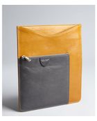 Marc Jacobs Ocher and Grey Leather Ipad Case - Lyst