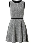 Tibi Dress In Black/White Multi - Lyst