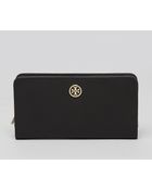 Tory Burch Wallet Robinson Hidden Zip Continental - Lyst