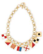 C. Wonder Nautical Flags I Love You Charm Necklace - Lyst