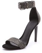 Tibi Amber Ankle Strap Sandals - Lyst