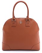 Tory Burch Robinson Dome Satchel - Luggage - Lyst