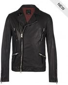 AllSaints Peyto Leather Biker Jacket - Lyst