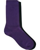 Calvin Klein 2 Pack Rib Socks - Lyst