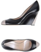 Casadei Closedtoe Slipons - Lyst