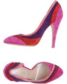 Casadei Closedtoe Slipons - Lyst