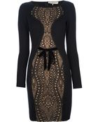 Emilio Pucci Lace Panel Dress - Lyst