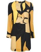 Marni Long Sleeve Shift Dress - Lyst