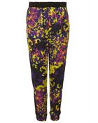 Topshop Fluro Camo Paint Print Joggers - Lyst