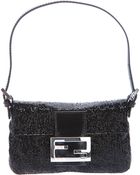 Fendi Beaded Mini Baguette Bag - Lyst