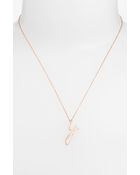 Kwiat Initial Pendant Necklace - Lyst