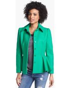 Ted Baker Short Wool Blend Peplum Jacket - Lyst