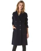 Vince Overcoat - Lyst