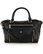 Karen Millen Pocket Front Leather Bag - Lyst