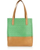 McQ by Alexander McQueen Debossed Leather Tote - Lyst