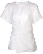 Alexander Wang Twisted Front Raglan Tshirt - Lyst