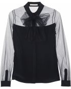Jason Wu Tulle and Silk Blouse - Lyst