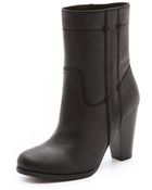 Joie Caden Chunky Heel Booties - Lyst