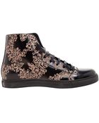 Marc Jacobs Floral Print Leather Baseball Boots - Lyst