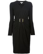 Paule Ka Draped Belted Dress - Lyst