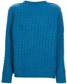 Stella McCartney Cable Knit Sweater - Lyst