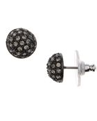 Givenchy Pave Crystal Stud Earrings - Lyst
