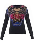 Kenzo Flying Tiger Intarsiaknit Sweater - Lyst