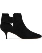 Reiss Tiffany Kitten Heel Cutout Boots - Lyst