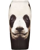 Topshop Panda Print Tube Skirt - Lyst
